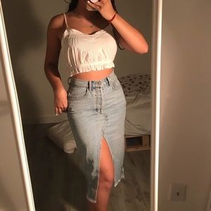 SIWY DEMIN SKIRT, long demin jean skirt